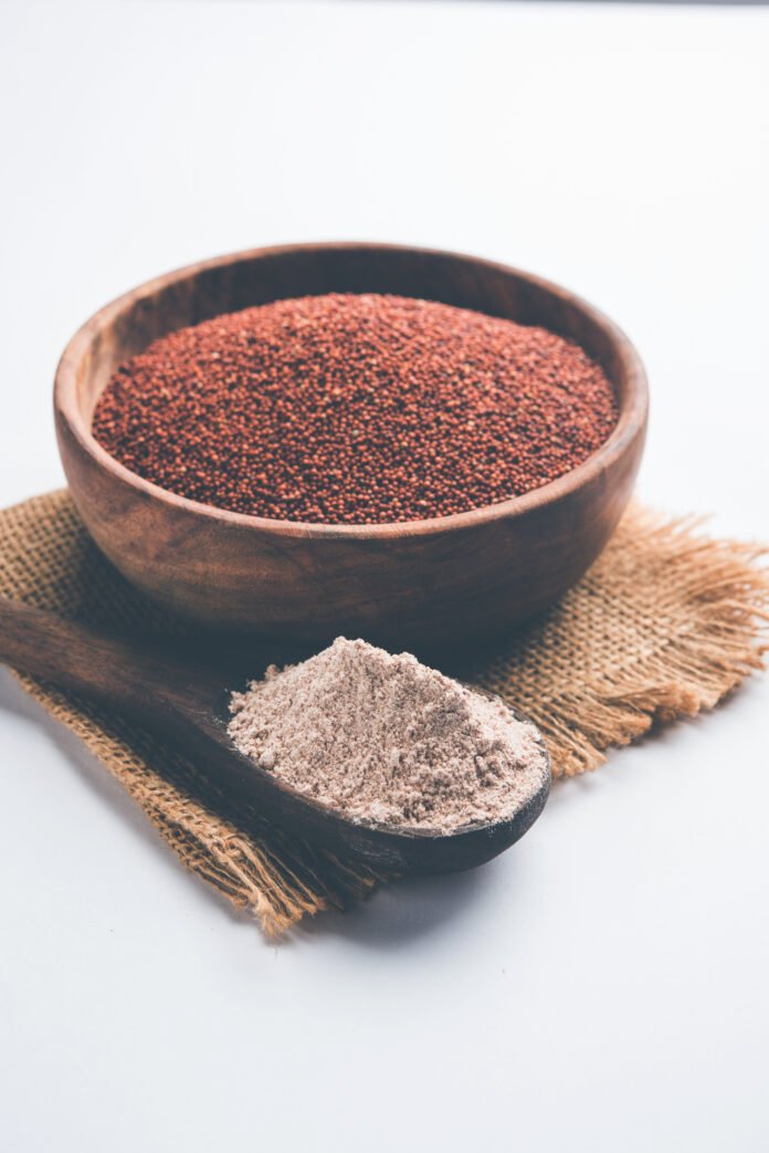 Ragi or Nachni also known as finger millet and ragi flour, which is a healthy food and is gluten-free.