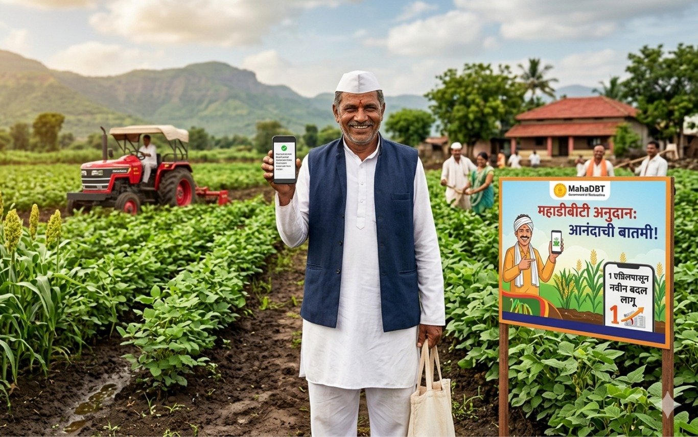 महाडीबीटी अनुदानाबाबत मोठी अपडेट